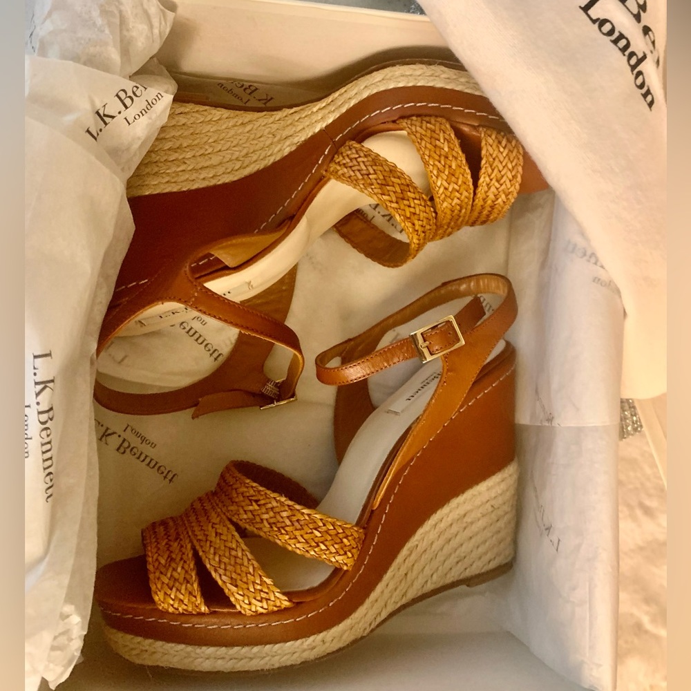 ❌❌❌SOLD❌❌❌ L.K.Bennett Leather Espadrilles SZ 9 🔥🔥🔥